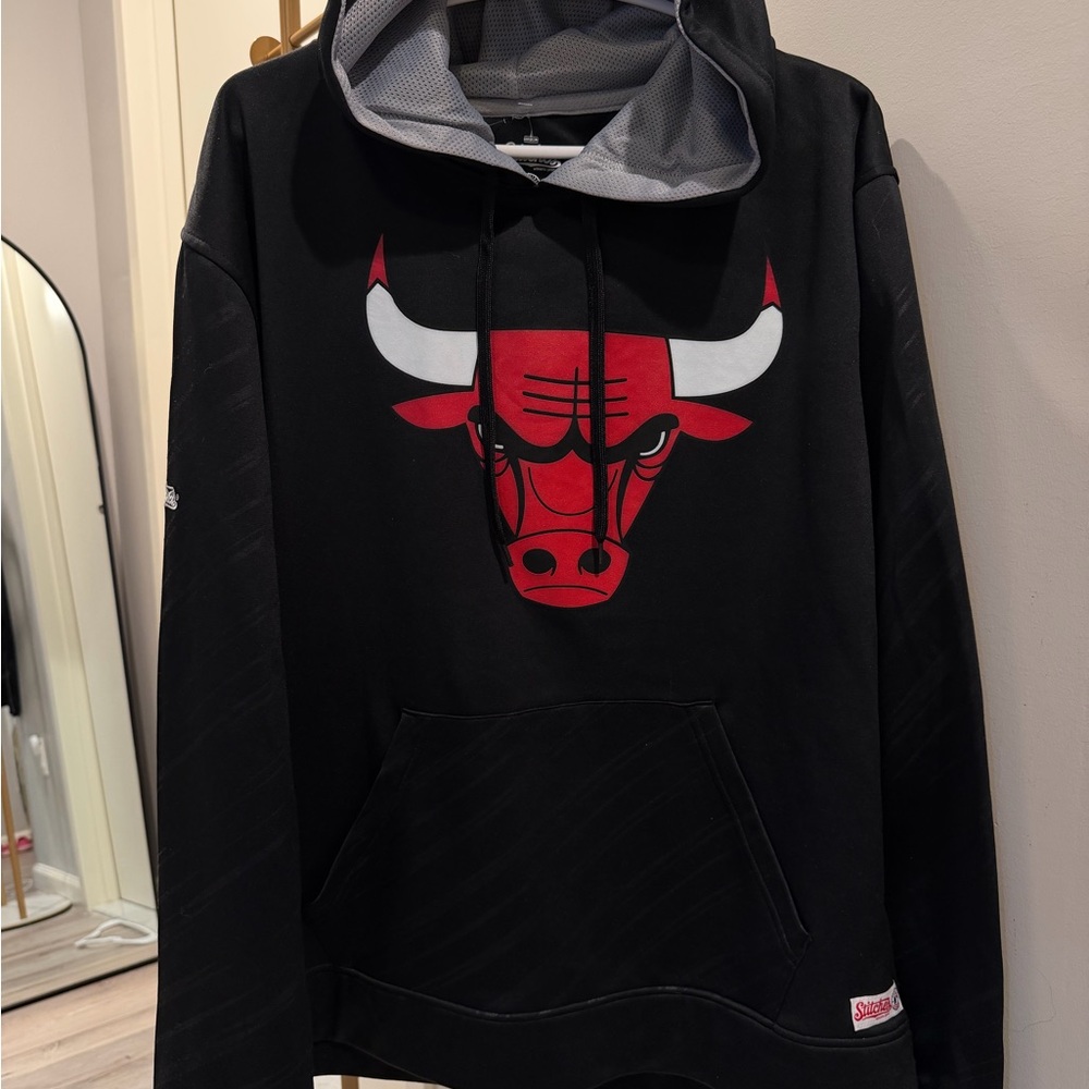 Stitches Black and Red Men's Hoodie